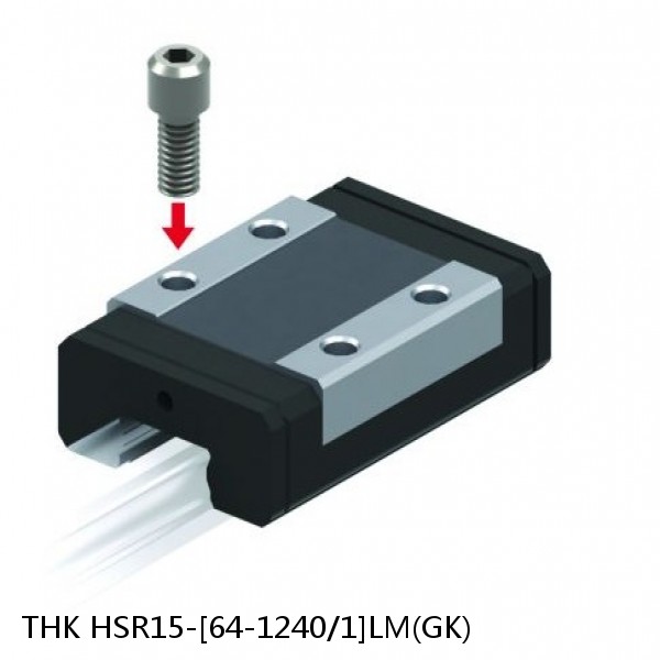 HSR15-[64-1240/1]LM(GK) THK Linear Guide (Rail Only) Standard Grade Interchangeable HSR Series