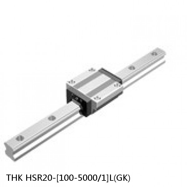 HSR20-[100-5000/1]L(GK) THK Linear Guide (Rail Only) Standard Grade Interchangeable HSR Series